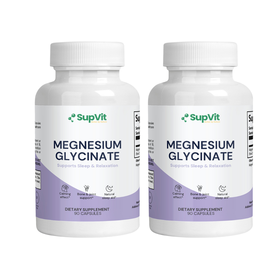 Magnesium Glycinate (Couple 2X Pack)